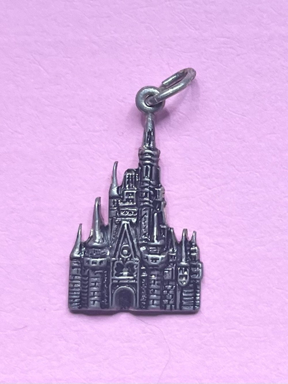 Vintage Walt Disney Productions Sterling Silver Cinderella Castle Charm/Pendant